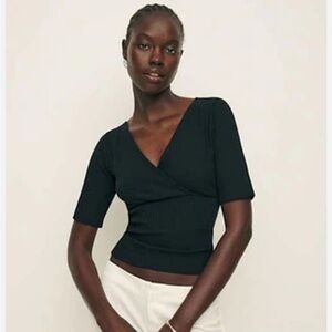 Reformation Effie 3/4 sleeve knit top